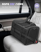 MIDOG Cat Carrier Soft for Small to Medium-Sized Cats,Up to 15 Lbs,TSA Airline Approved Soft Sided Pet Carrier,Collapsible Travel Cat Bag(Black)