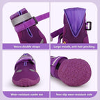 Dog Shoes for Large Medium Small Dog, Mesh Breathable Dog Shoes for Hot Pavement, Anti-Slip Dogs Boots Paw Protectors with Reflective for Outdoor Walking Indoor Hardfloors (Size 4)