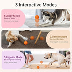 Interactive Dog Toys Dog Ball,Durable Motion Activated Automatic Rolling Toys for Medium/Large Dogs,Automatic Moving, Bouncing,and Rotating,E-TPU Material, IP54 Waterproof (Orange)