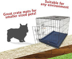 Majestic Pet Orthopedic Memory Foam Dog Crate Mat - Plush Pet Bed Pad for Crates & Kennels | USA Crafted | 24"x18" Villa Navy