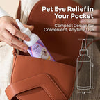 HICC PET Dog Eye Drops, Eye Drops for Dog Care & Cat Care, Soothe Allergy, Relieve Dry Eyes Pink Eyes, Pet Tear Stain Cleaner (2 x 5.1 fl oz)