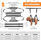 Ownpets Pet Grooming Hammock, Dog Grooming Hammock with Carabiners, Breathable Pet Grooming Harness Sling for Grooming, Hair Nail Trimming Cutting & More, S