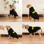 EXPAWLORER Security Dog Hoodie Puppy Sweater - Dog Sweatshirt Soft Fleece Lined Pet Clothes, Cold Weather Hooded Jacket Coat Keep Warm for Small Medium Large Dogs, Medium