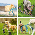 Heavy Duty Dog Rope Toys for Large Breed Aggressive Chewers, 2 Pack Indestructible Teeth Cleaning Tug of War Toy, Tough Chew Rope Tug Toy for Dogs – Interactive Toy
