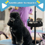 Dog Grooming Organizer – Adjustable Beauty Tools Organizer & Pet Grooming Storage Rack for Scissors, Brushes & Accessories