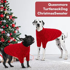 Queenmore Small Dog Sweater,Warm Pullover Dog Sweaters for Small Dogs Boys Girls,Soft Winter Doggie Sweaters,Thick Warm Dogs Clothes for Chihuahua,Dachshund,Yorkie(Red,S)