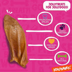 Natural Half Pig Ears for Dogs Large, Pigs Ears for Dogs - Premium Dog Ear Treat - Dog Chew Treats for Large and Small Breeds (12 Pack)