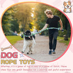Dog Rope Toys for Extra Large Dogs, 2 Pack 6 Feet 5 Knot Tug of War Dog Toy for Large Aggressive Chewers Heavy Duty Cotton Teeth Cleaning Indestructible Puppy Chew Toys