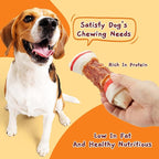 Jungle Calling Chicken Wrap Knotted Bones Dog Chews 6.5" Pack of 4, Long Lasting Beefhide Treats Real Chicken Wrap Rawhide Bones for Large Dogs Training Treats (3 Packs)
