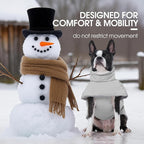 FUAMEY Dog Cold Weather Coats,Dog Winter Jackets for Large Dogs Warm Dogs Coat with Reflective Strips Waterproof Pet Snowsuit Thick Paded Pets Vest for Labrador Golden Retriever Grey 2XL