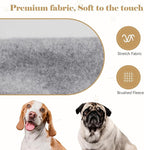 Dog Hoodie Sweater Solid Soft Brushed Fleece Dog Clothes with Pocket (Grey-XS)