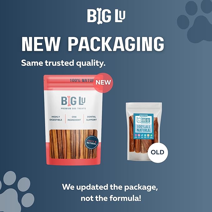 Big Lu – Nail-Free Chicken Feet Dog Chews, 100% Natural Single-Ingredient Treats, Rawhide-Free, Long-Lasting, Rich in Glucosamine and Chondroitin for Joint Health (60 Count)