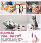Eccliy 35 Pcs Kitten Starter Kit for 2 Indoor Kittens Essentials Including Carriers, Litter Boxes, Mats, Collars, Beds, Scratch Pad, Bowls, Toys Accessories Cat Welcome Gift Foster Adopt Supplies