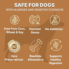Gaines Family Farmstead Elk & Sweet Potato Dog Treats – 6 oz Natural, High-Protein, Grain-Free, Limited Ingredient Soft Chews for Gut Health and Sensitive Stomachs, Made in USA