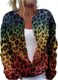 HOTYD Aztec Print Cardigans Sweaters for Women Crewneck Graphic Button Cardigan Casual Chunky Knit Sweater Fall Outfits