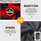 BEAUTYZOO Dog Fleece Vest Sweater Winter Jacket for Small and Medium Large Dogs with D-Ring Leash Cold Weather Coat Hoodie for XS S M Dogs Boy or Girls