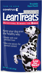 Covetrus Nutrisential Lean Treats for Dogs - Small, Medium & Large Dogs (K9) - Nutritional Low Fat, Bite-Size - Soft Chicken Flavor - 1 Pack - 4oz