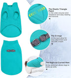 BEAUTYZOO Dog Fleece Vest Sweater Winter Jacket for Small and Medium Dogs with D-Ring Leash Cold Weather Coat Hoodie for XS S M Dogs Boy or Girls, Blue XS