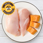 PAWUP Dog Treats Chicken Wrapped Biscuits Pumpkin Sticks, Rawhide Free Soft Chewy w/Taurine, Dog Training Treats,12.5 oz