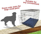 Majestic Pet Orthopedic Memory Foam Dog Crate Mat - Plush Pet Bed Pad for Crates & Kennels | USA Crafted | 42"x26" Villa Navy