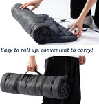 Rollup Camping Outdoor Dog Bed,Portable Dog Travel Mat with Carry Handles for Medium Large Dogs Waterproof Washable Pet Pad,42 * 28”Dark Blue