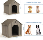 Vixzen Dog House Outdoor & Indoor Resin Snug Small Dog Bed for Daily Comfort