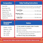 Dog Treats Duck Meat Calcium-Rich Chewable Bones,Rich in Taurine, Without Raw Skin. Suitable for Small Medium Large Dogs Training Reward Each Pack Contains 14.11 Ounces