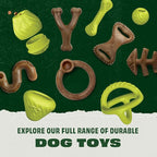 Benebone Natural Rubber Dog Bone Chew Toy, Natural Rubber