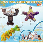 Magicorange Dog Chew Toys for Aggressive Chewers,3 Pack Tough Dog Bone Toys to Keep Them Busy, Indestructible Pet Toy for Medium/Large Breed
