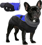 IDOMIK Dog Winter Coat, Reflective Waterproof Dog Jacket for Cold Weather, Warm Pet Coats for Small Medium Large Dogs, High Collar Doggy Fleece Snow Jacket, Winter Vest with Adjustable Buckle,M
