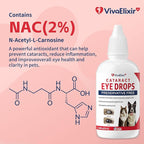 Cataract drops for dogs– Dog Eye Drops Improve Vision Clarity, Improve Eye Vision and Cataracts– 2.03 fl oz (60 mL)