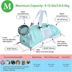 Cinf Cat Nail Clipping Cleaning Grooming Restraint Bag No Scratching Biting for Bathing Nail Trimming Injecting Examining(Mint,M)