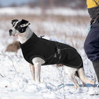 Warm Dog Coat for Winter,Waterproof Jacket with Zipper,Detachable Dog Coat with Adjustable Buckle,Comfortable Jacket for Dogs in Cold and Windy Days.S Black