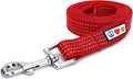 Pawtitas 6 FT Pet Puppy Leash Reflective Dog Leash Comfortable Handle Highly Reflective Threads Heavy Duty Dog Training Leash Available as a 6 ft Small Dog Red Leash