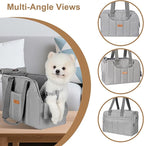 Dog Purse Carrier for Small Dogs Cats Rabbits Up to 15lbs, Lightweight Pet Sling Carriers with Crossbody Strap, Portable Puppy Soft Sided Tote Bag Carrier for Vet,Hiking,Travel Gray
