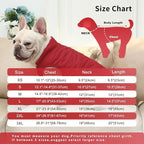 2 Layers Fleece Lined Warm Dog Jacket for Winter Cold Weather,Soft Windproof Medium Dog Coat,Red L
