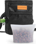 Dog Treat Pouches for Pet Training with Silicone Liner and Magnetic Closure, 2-Cup Treat Bag with Built-in Poop Dispenser, Waist Belt Clip, 3-Way Wear for Puppy & Pet Training and Daily Walks