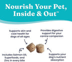 Solid Gold Healthy Dog Treats - Functional Peanut Butter Dog Treats w/Salmon Oil & Superfoods for Skin & Coat + Gut Health - Gluten Free Healthy Training Treat for Dogs of All Ages & Sizes - 5.2oz