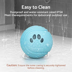 Interactive Dog Balls, Smart Dog Toys, 4 Movement Modes, Durable TPU Squeezably Elastomeric Material, Motion Activated Automatic Moving Rolling Ball for Dogs 20-60 lbs