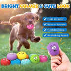 Hungdao 10 Pack Dog Squeaky Toys Soft Latex Squeaky Toys Small Balls Interactive Pet Chewing for Puppy Training Interactive Fetch Play Supplies (Dog)