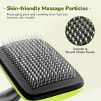 Pecute Self-Cleaning Slicker Brush for Dogs, Cats, Lightweight Dog Brush for Shedding Massaging Grooming, Cat Brush Gently Removes Loose Fur Undercoat for Dogs Cats Rabbits of All Hair Types