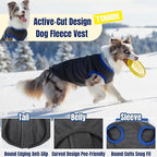 Winter Classic Warmth Dog Fleece Vest Sweater, Soft Sweaters for Small Dogs with Back-Zipper, Turtleneck Puppy Vests Sweatshirt, Pet Coat Clothes with Reflective Strip for Chihuahua, Yorkie(Gray, XS)