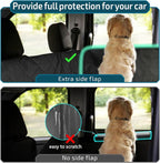 Veckle SUV Cargo Liner for Dogs, Water Resistant Dog Trunk Cover with Side Flap Protector 2 Large Pockets Pet Seat Cover for SUV Sedans Vans with Bumper Flap, Non-Slip, Large Universal Fit, Black