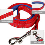 YIMEIS Dog Harness and Leash Set, No Pull Soft Mesh Pet Harness, Reflective Adjustable Puppy Vest for Small Medium Large Dogs, Cats (Red & Blue, Small (Pack of 1)