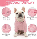 EXPAWLORER Textured Cable Knit Basic Dog Hoodie, Elevated Style Dog Sweater with Leash Hole and Pocket, Soft and Warm Pet Winter Coat, Cold Weather Clothes for Small Medium Large Dogs Cats,Pink XXL
