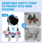 PAWCHIE Dog Grooming Hammock Harness for Dogs & Cats with Pet Nail Clipper Trimmer - Cat Hanger Sling for Trimming Clipping Nails- Dog Hammock Restraint Bag for Small Medium Large Dog, Blue XS