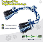 Rocfish [3 Pack Dog Rope Toys, Dog Chew Toy for Medium and Small Dogs, Nearly Indestructible Tug of War Toys, 100% Cotton, Teeth Cleaning Chew Rope, Puppy Toys for Boredom
