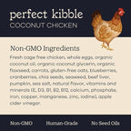 Yumwoof Perfect Kibble Non-GMO Air Dried Dog Food | Improves Allergies & Digestion with Organic Coconut Oil, MCTs & Antioxidants | Vet-Approved Soft Dry Diet | Made in USA (Chicken 3.5lbs)