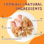 Jungle Calling Beef Tendons for Dogs, Chicken Wrapped Tendons Dog Chews Long Lasting Hip and Joint Supplement for Dogs with Glucosamine (Knotted Bone)