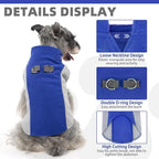 KOOLTAIL Small Dog Sweater - Dog Fleece Vest Jacket with Leash D-Ring for Small Medium Dogs, Soft Pullover Winter Warm Cold Weather Coats, Pet Fall Clothes Outfit for Puppy Cat Boys&Girls, Blue S